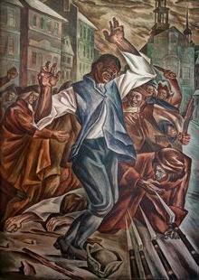 painting of Wampanoag Crispus Attucks